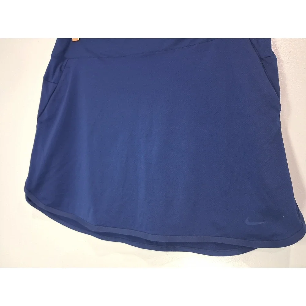 Nike Womens Dri-FIT Athletic Skort Navy Blue Tennis Golf Skirt Size Large